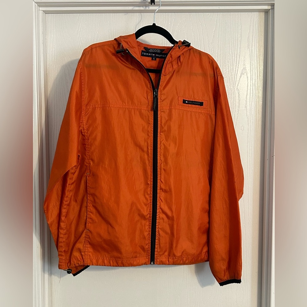 Tommy Hilfiger Men's Vibrant Orange Windbreaker